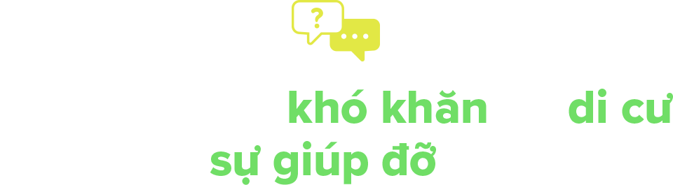 Nếu bạn gặp khó khăn do di cư và cần sự giúp đỡ thì sao?